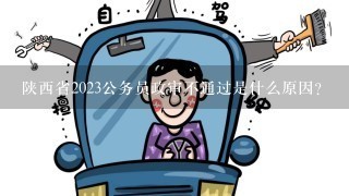 陕西省2023公务员政审不通过是什么原因？