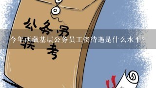 今年西藏基层公务员工资待遇是什么水平?