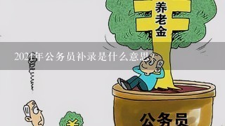 2021年公务员补录是什么意思？