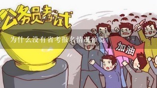 为什么没有省考报名情况预览