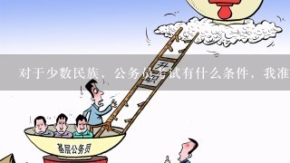 对于少数民族，公务员考试有什么条件，我准备参加公务员考试，请你们有经验的说说经验，可以吗？谢谢你们