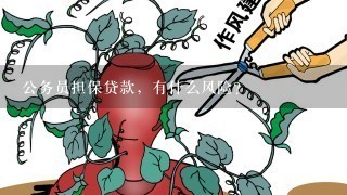 公务员担保贷款，有什么风险？