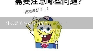 什么是公务员绩效奖？